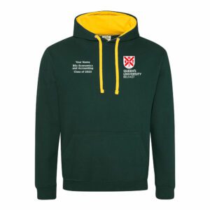 QUB Contrast Hoodie - Leavers 23
